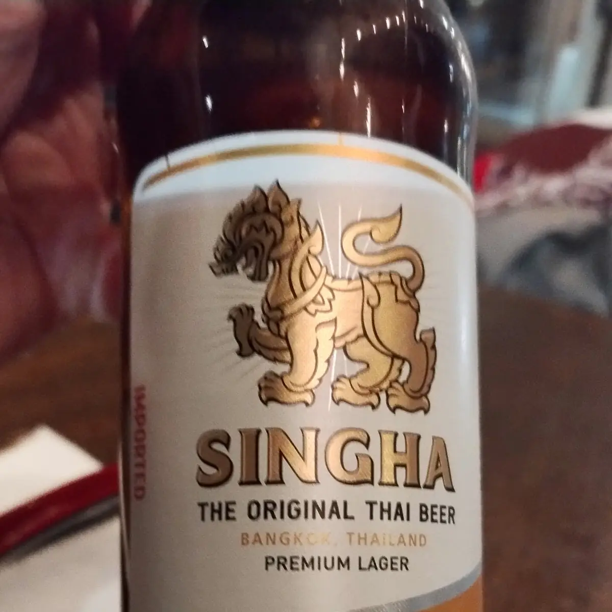 Singha Thai Lager Beer