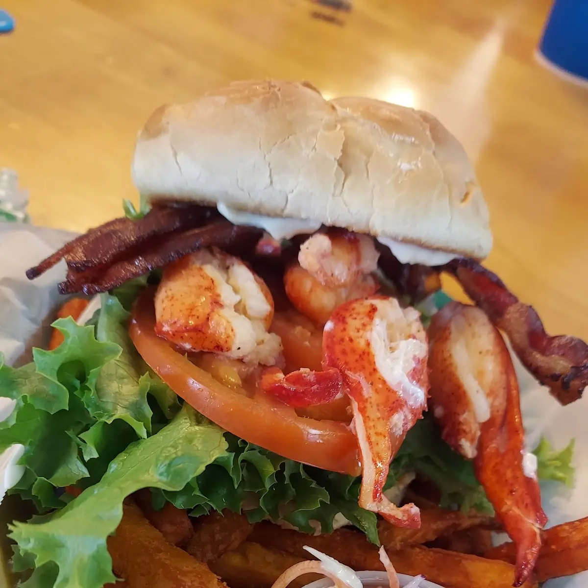Caesar with Fried Shrimp