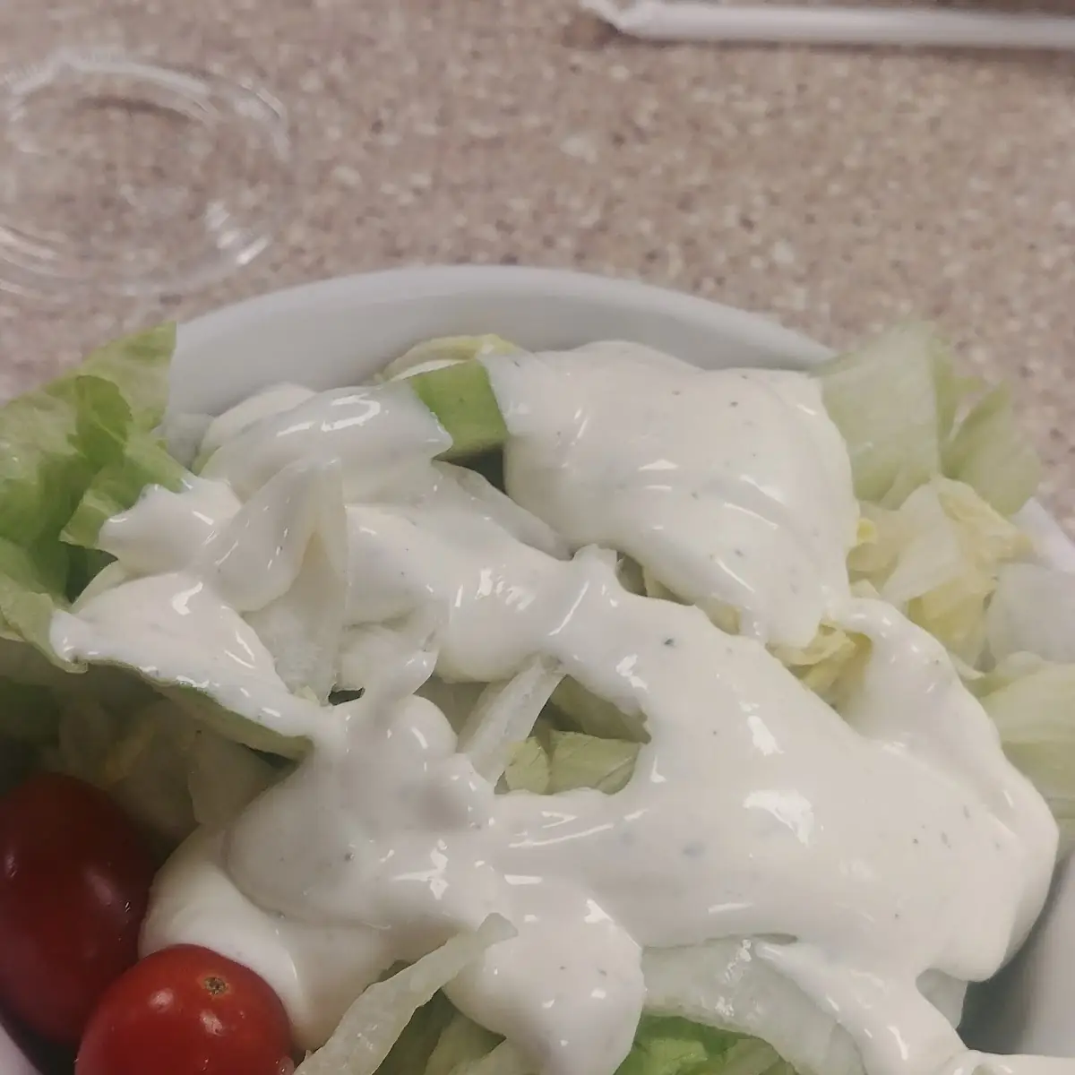 Salad with Ranch Dressing