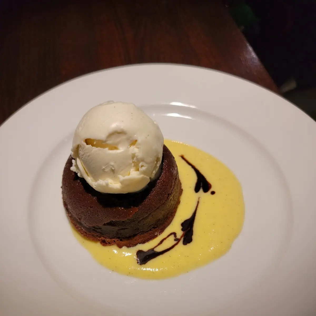 Chocolate Lava Cake with Vanilla Ice Cream