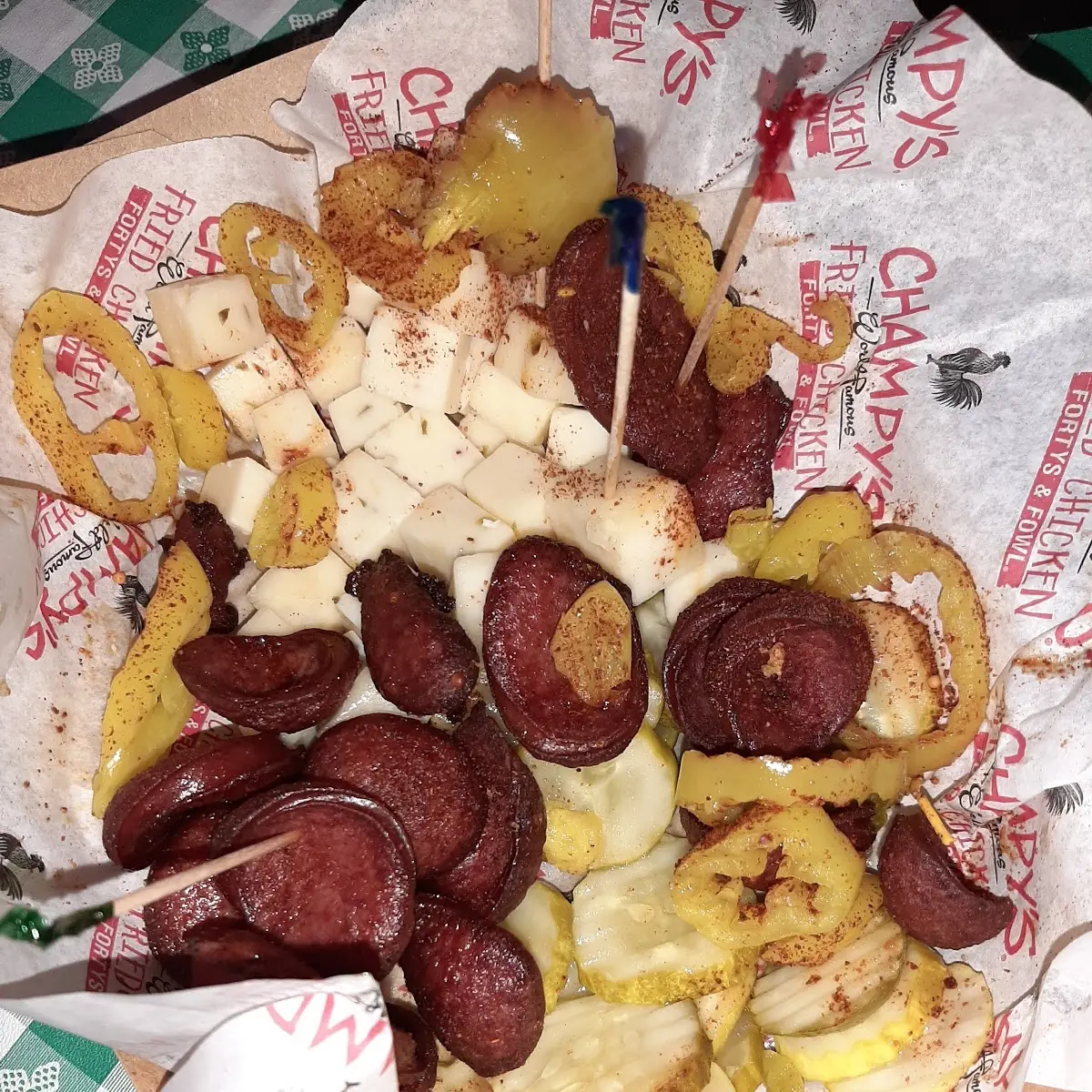 Smoked Sausage Cheese & Pickle Plate