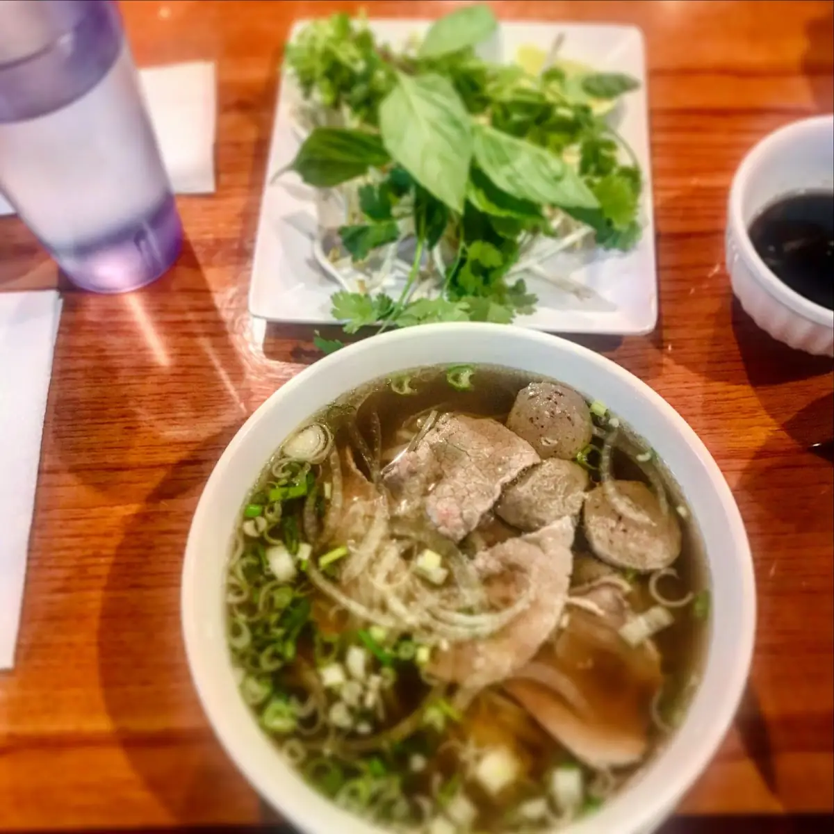Beef Pho with Fresh Herbs