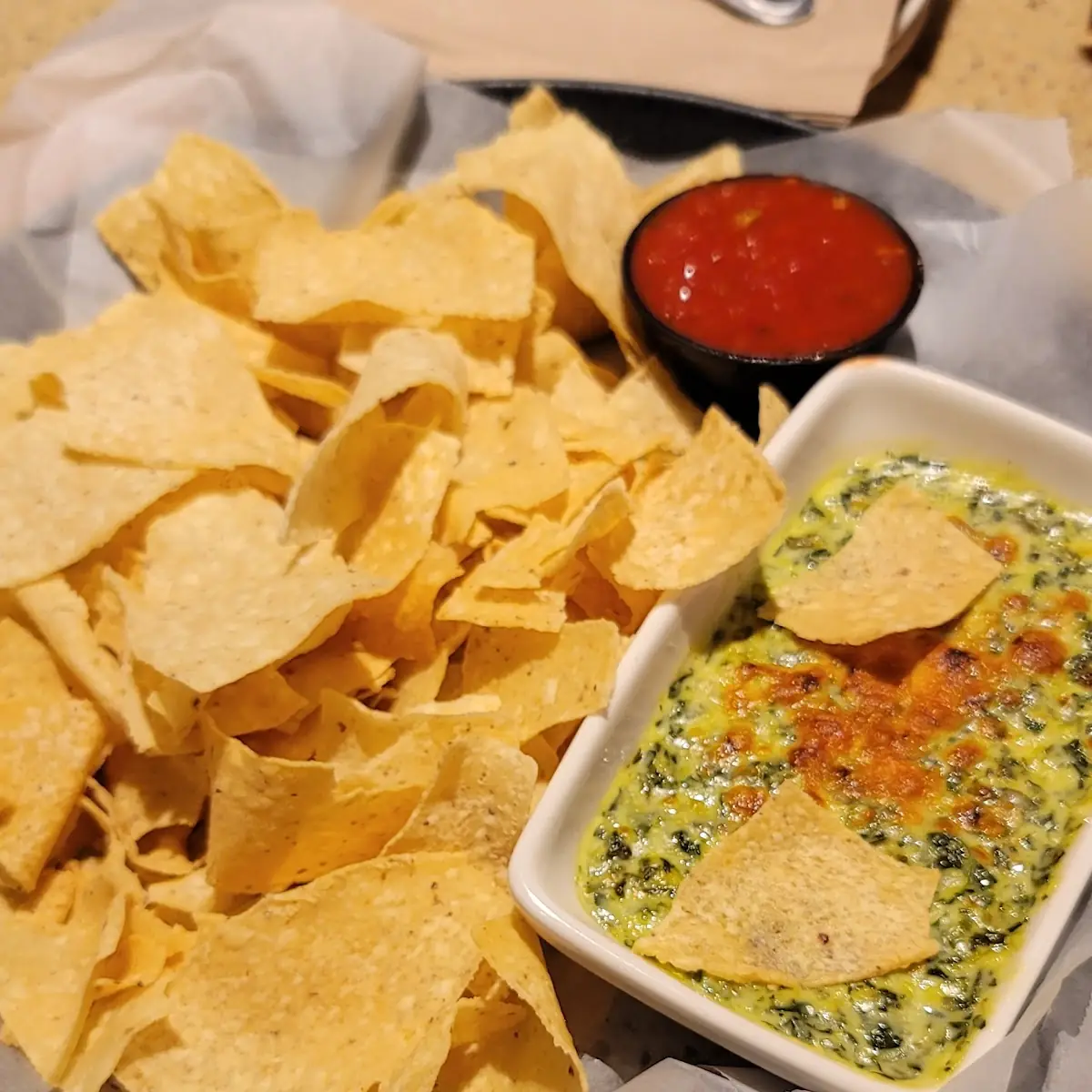 New White Queso Dip & Chips
