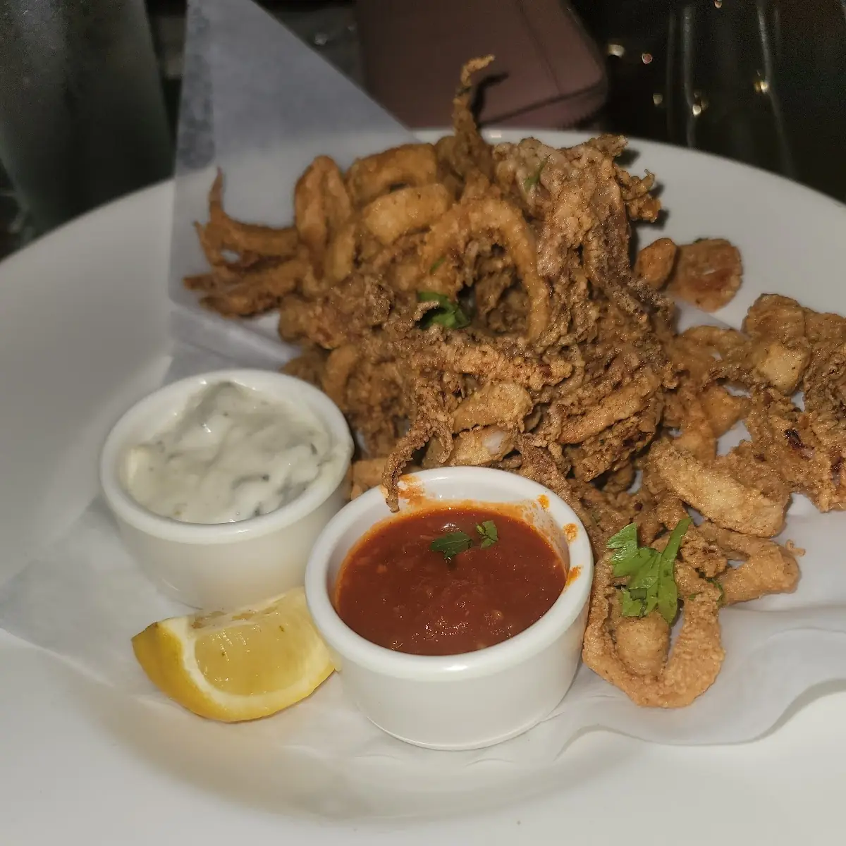 Crispy Calamari with Dipping Sauces
