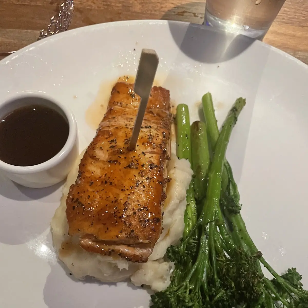 Grillled Salmon with Mashed Potatoes