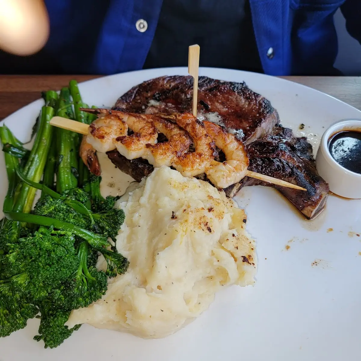Rib Eye & Shrimp