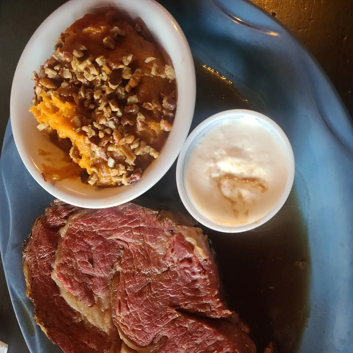 Open Faced Prime Rib