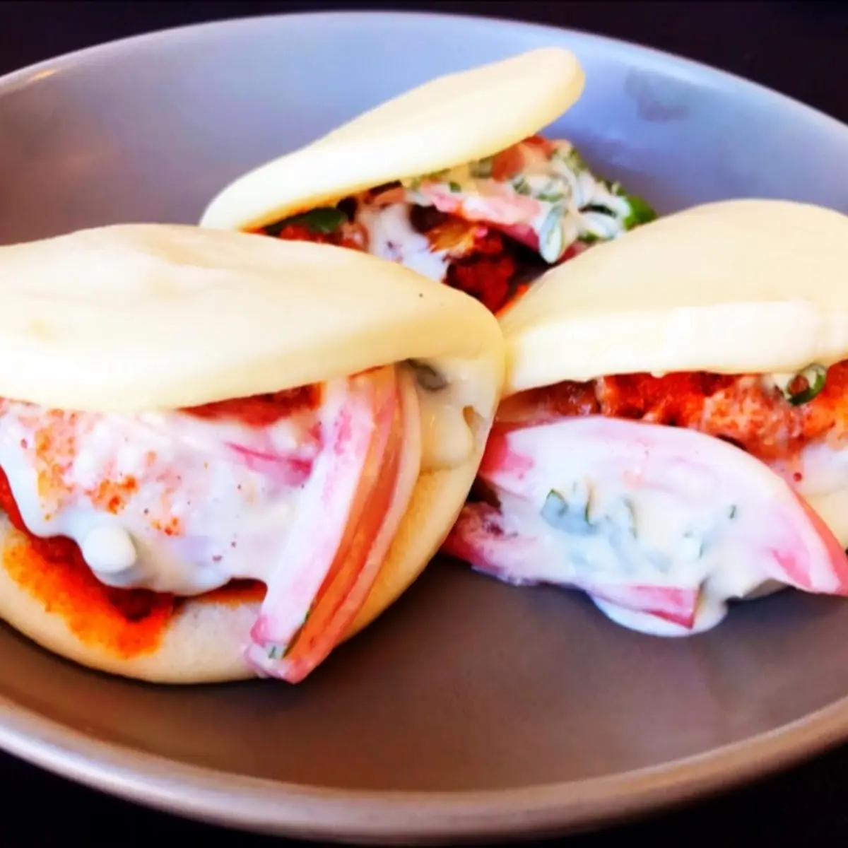 Spicy Buffalo Cauliflower Bao