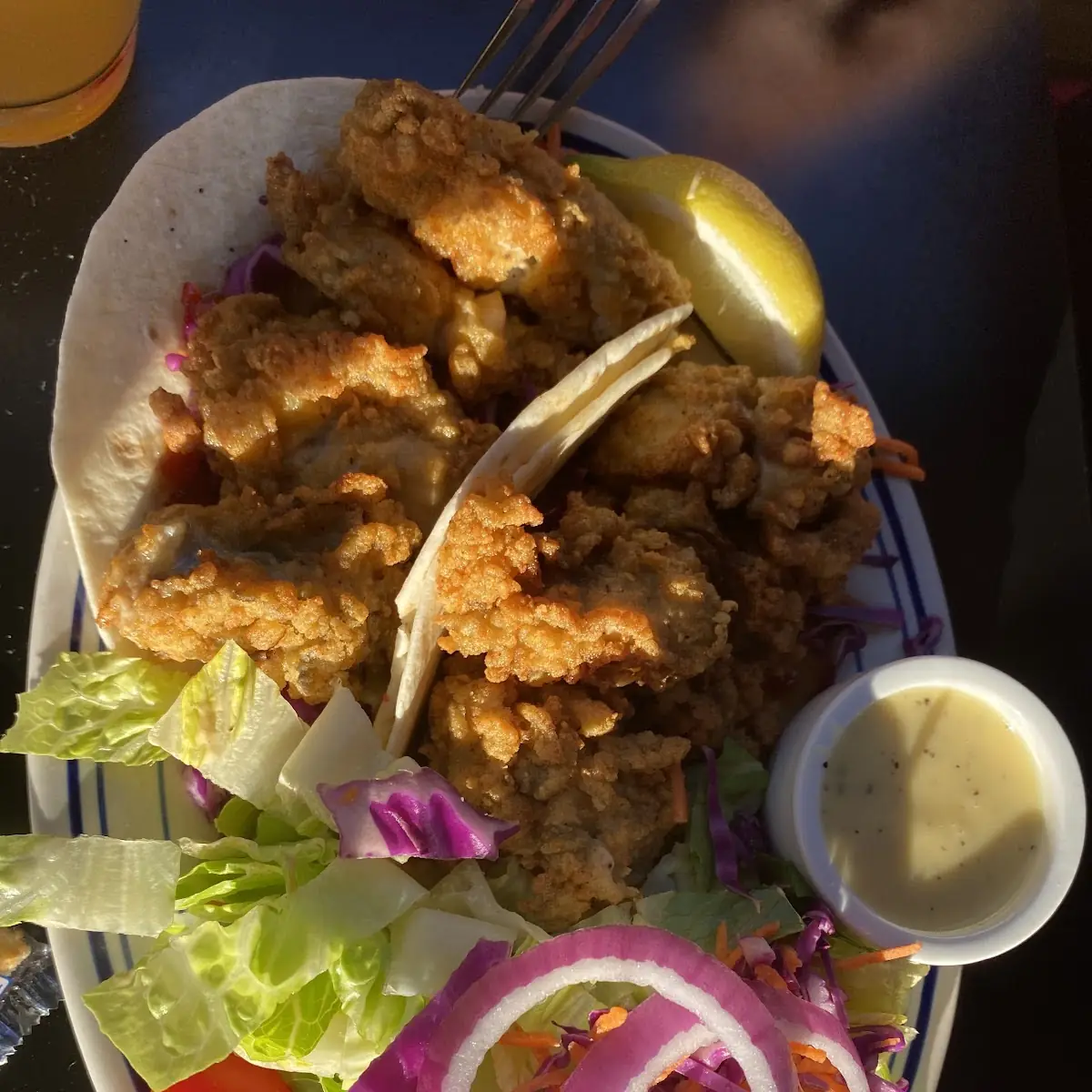 Fried Oyster Tacos