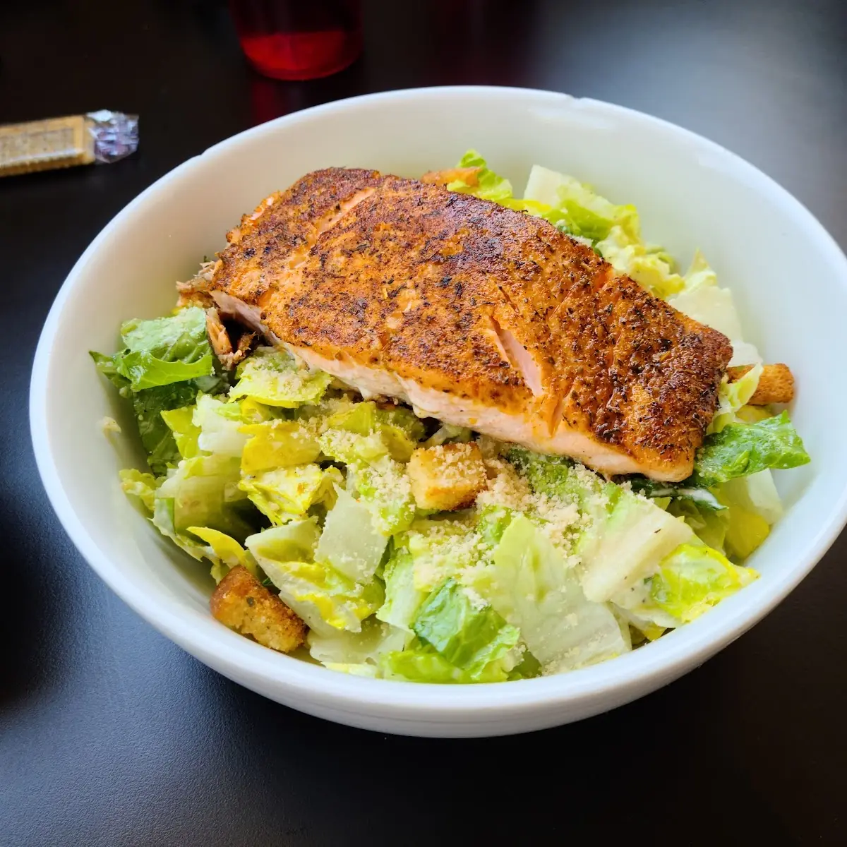 Grilled or Blackened Salmon Caesar