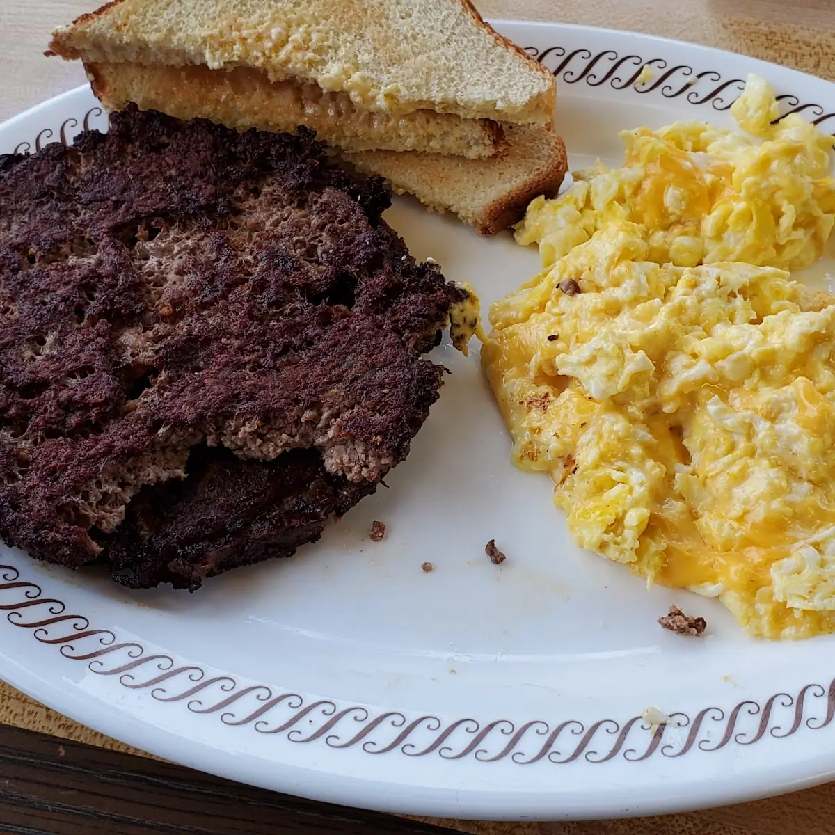 Hamburger Steak and Eggs Great Protein After a Workout