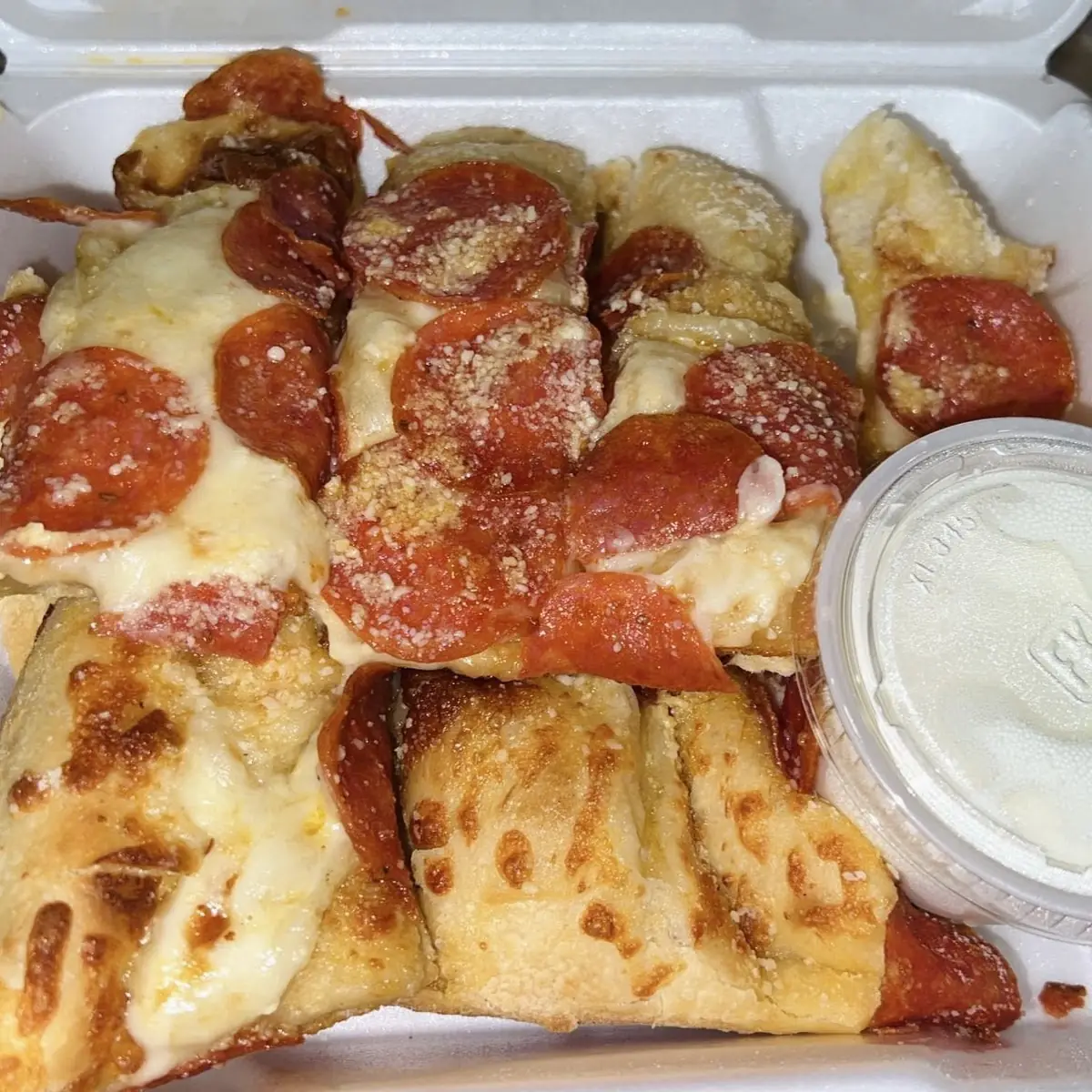 Cheesy Bread with Pepperoni