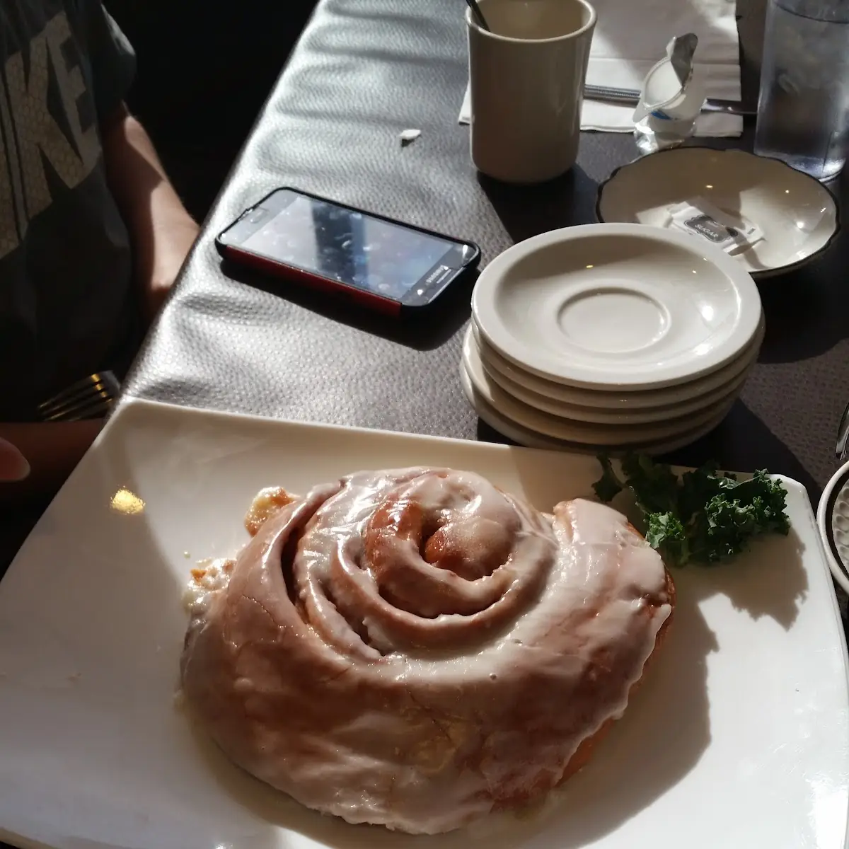 Giant Homemade Cinnamon Roll