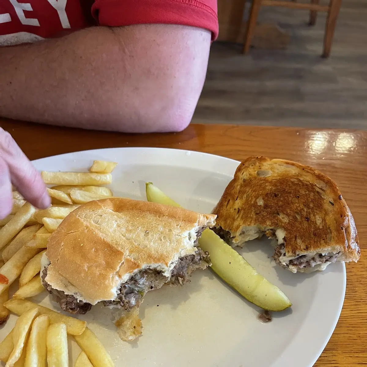 Patty Melt with Fries