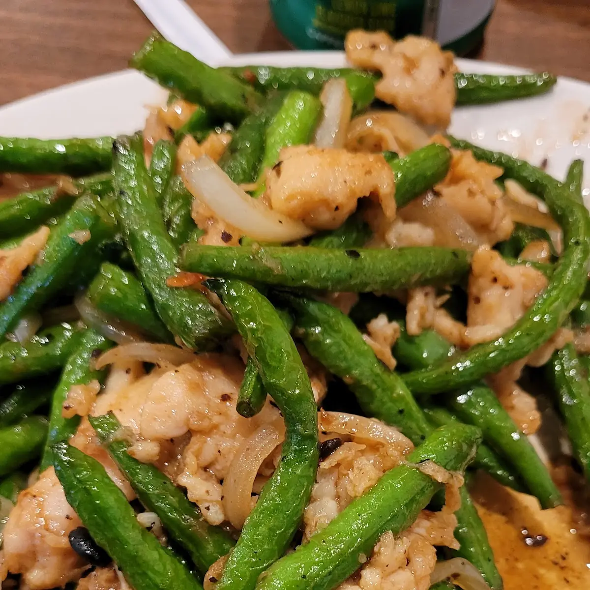 String Beans with Chiken