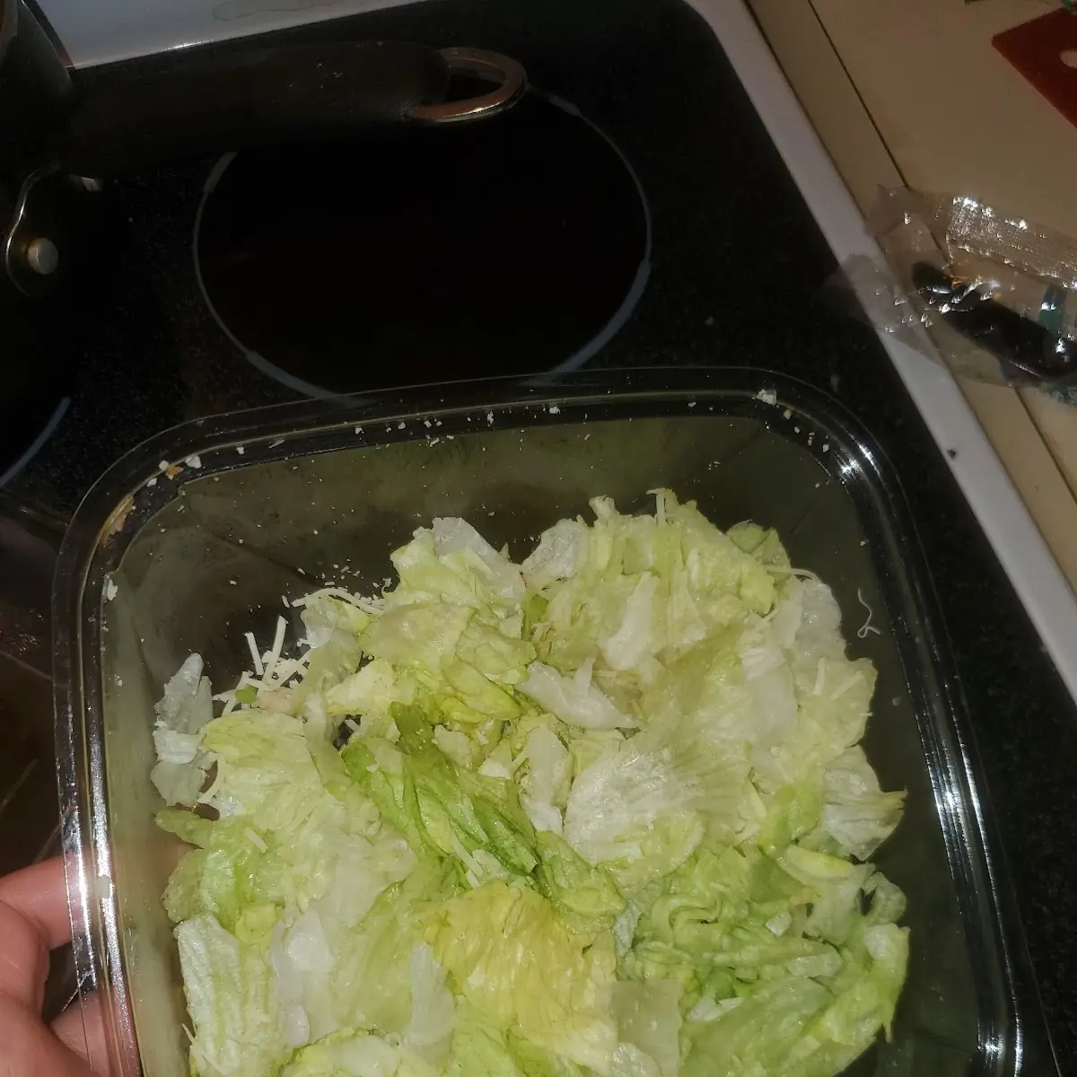Lettuce from Caesar Salad That Was Left Over