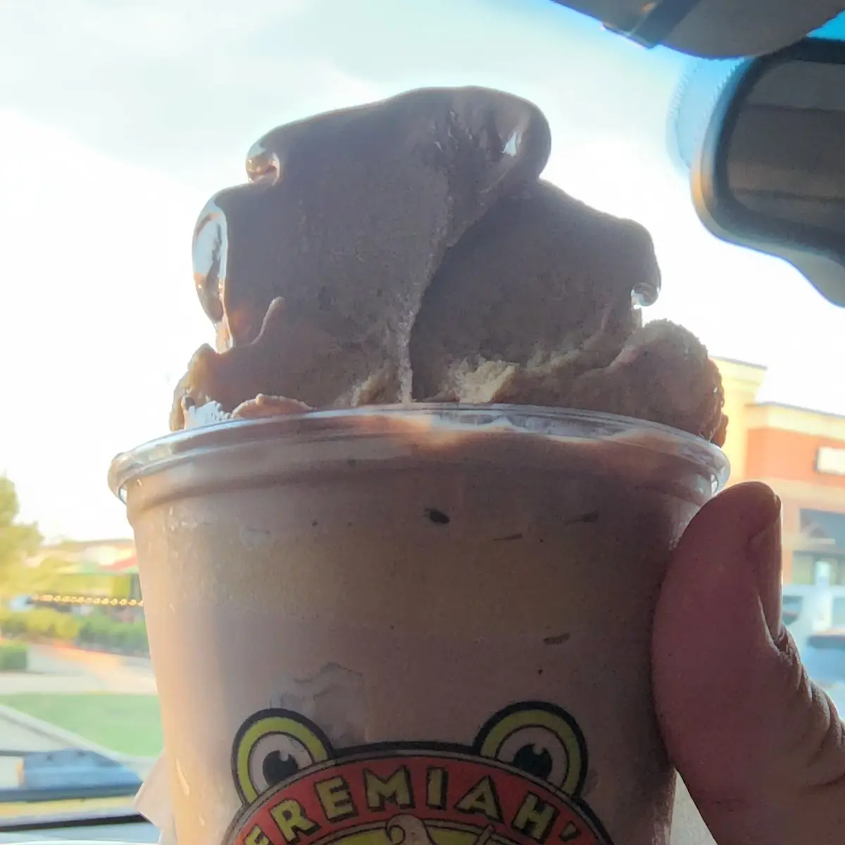 Gelato Chocolate Ice Cream and Caffè Latte Ice