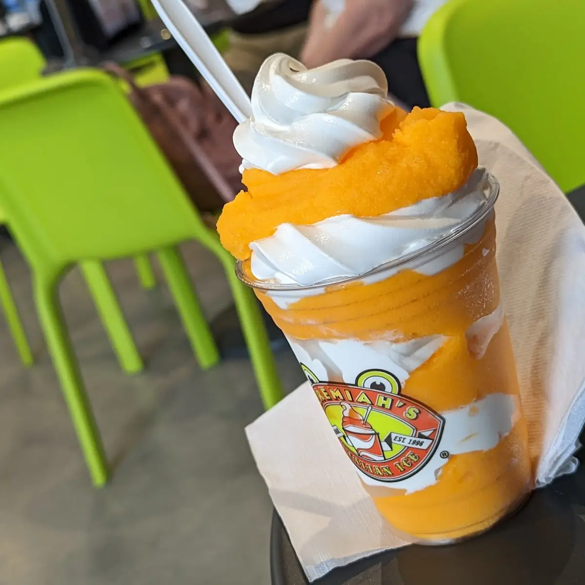 Orange Smash and Vanilla Ice Cream