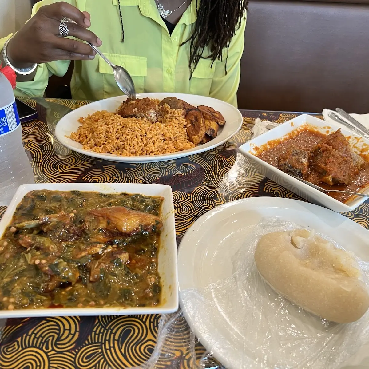 Okra-Ogbono Pounded Yam