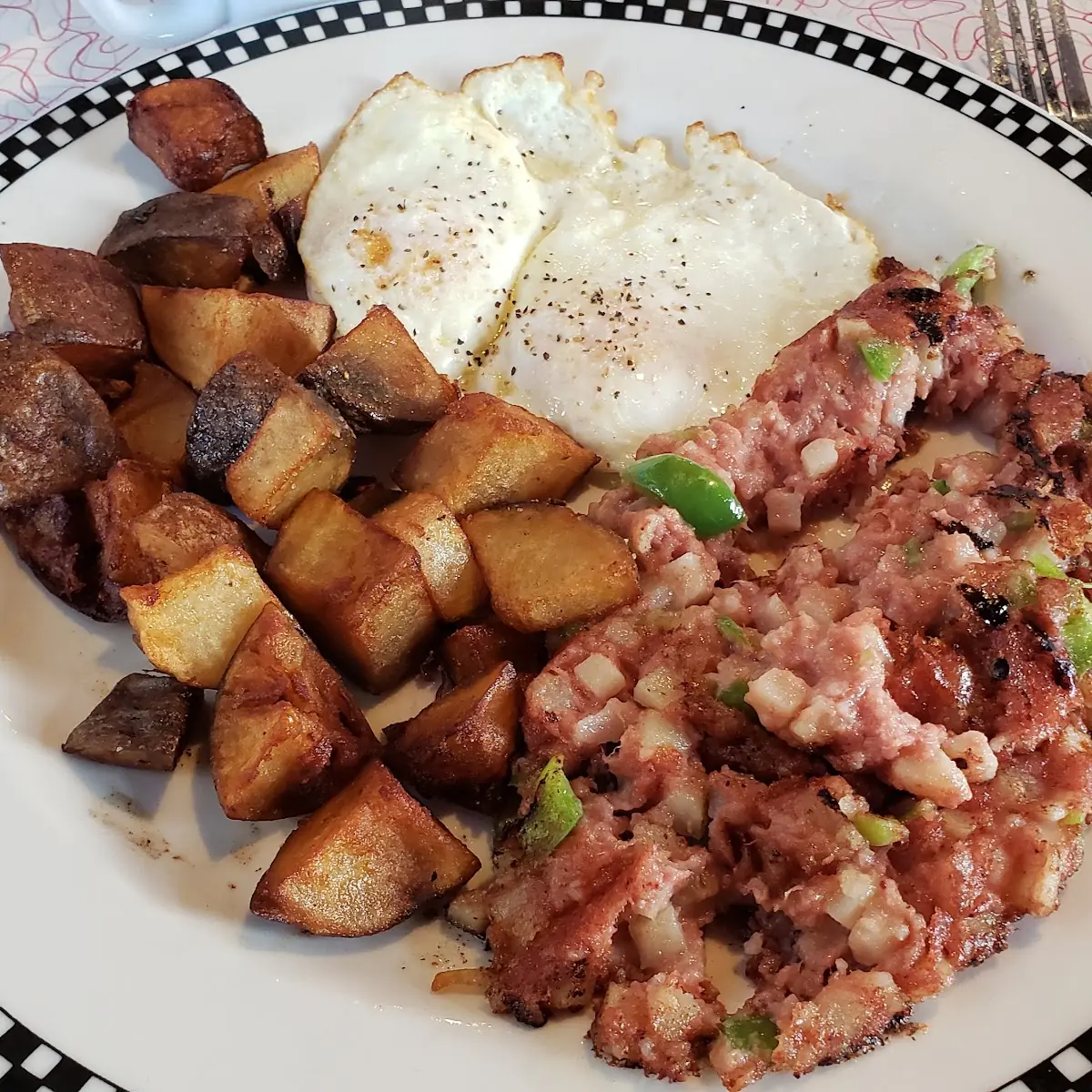 Corned Beef Hash and Eggs