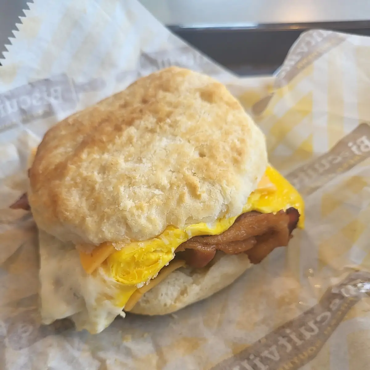 Bacon Egg and Cheese Biscuit
