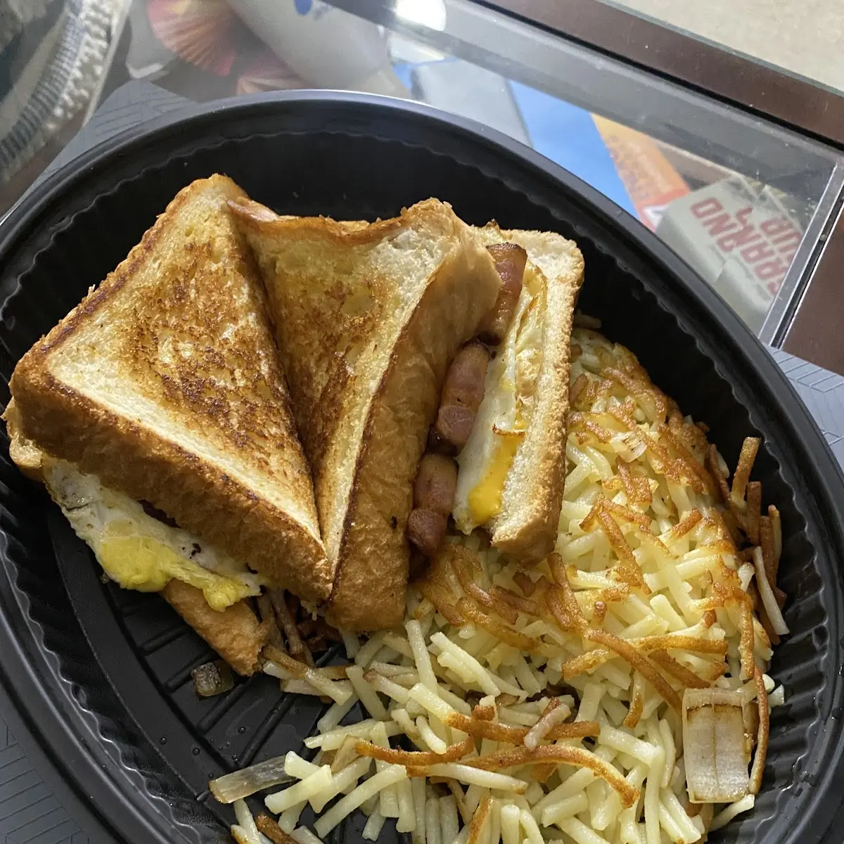 Texas Toast Cheese Hash Browns