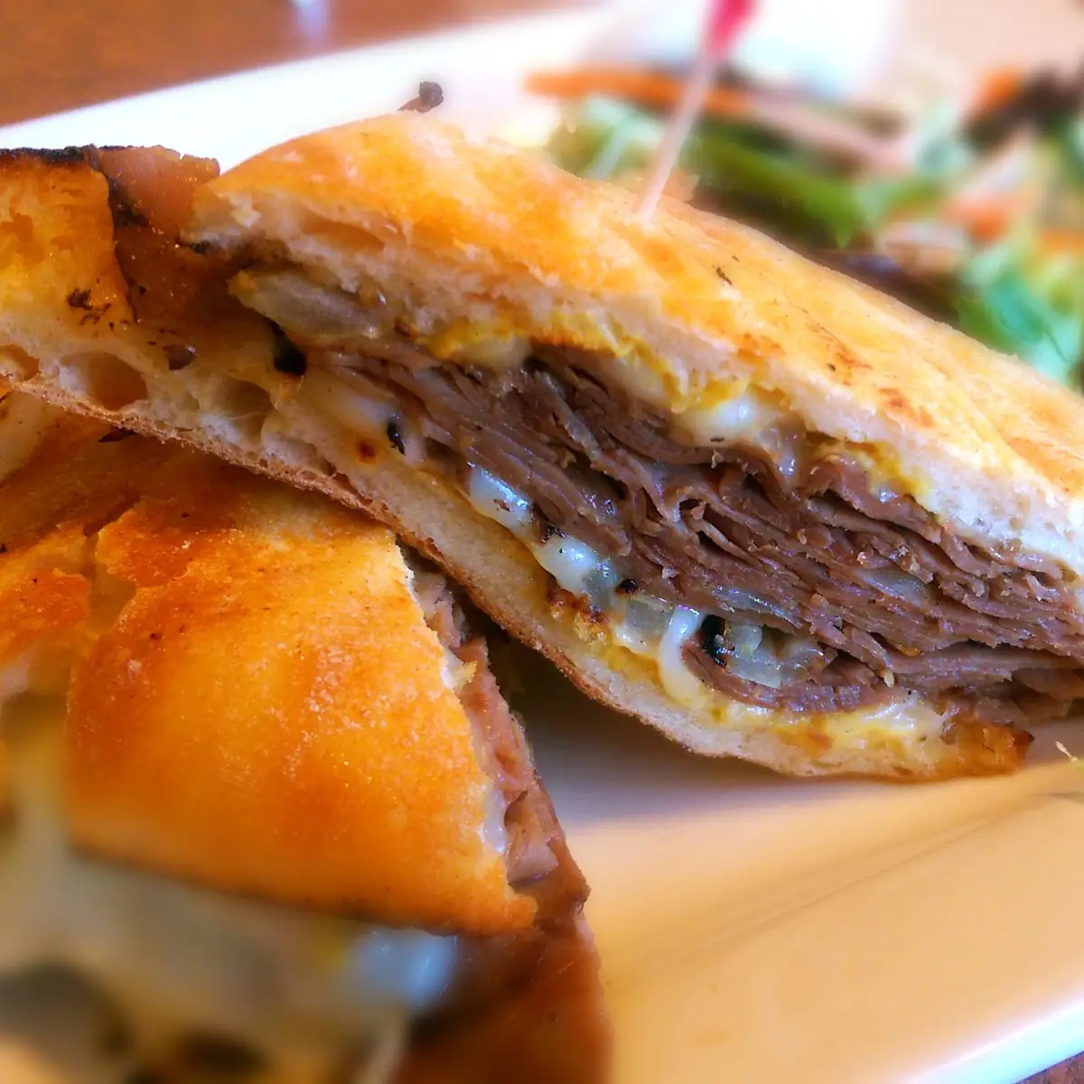Roast Beef-Onion Panini