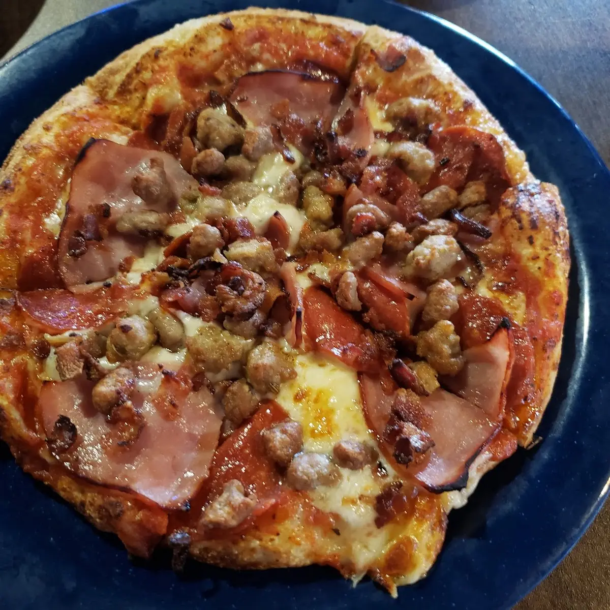 Personal Pizza with Meat Toppings