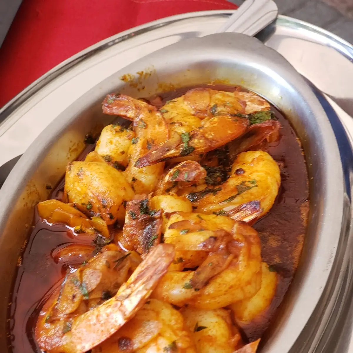 Camarónes Enchilados