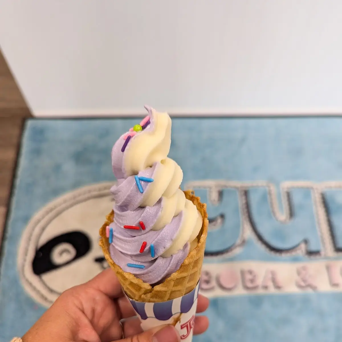 Taro-Vanilla Soft Serve