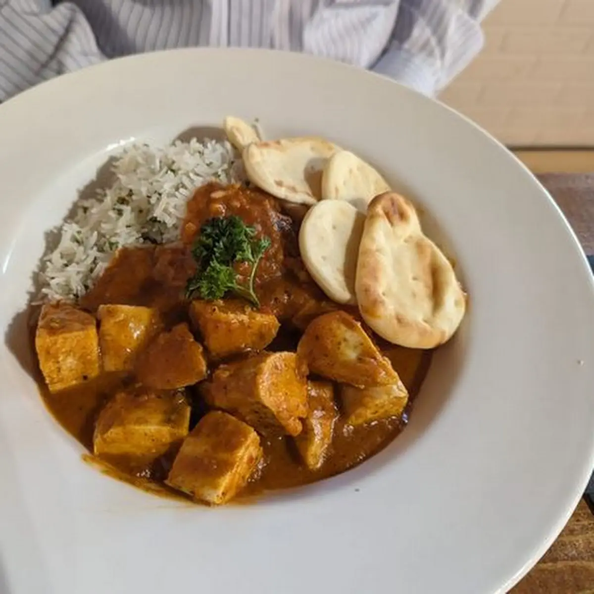 Butter Chicken, Perch and Paddle