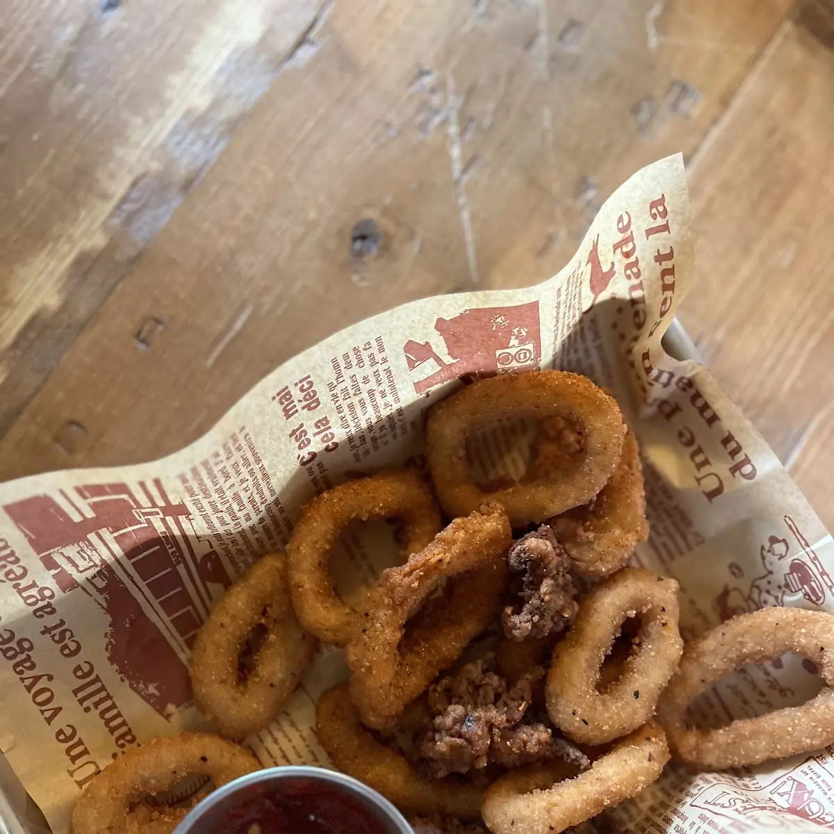 Calamari, Perch and Paddle