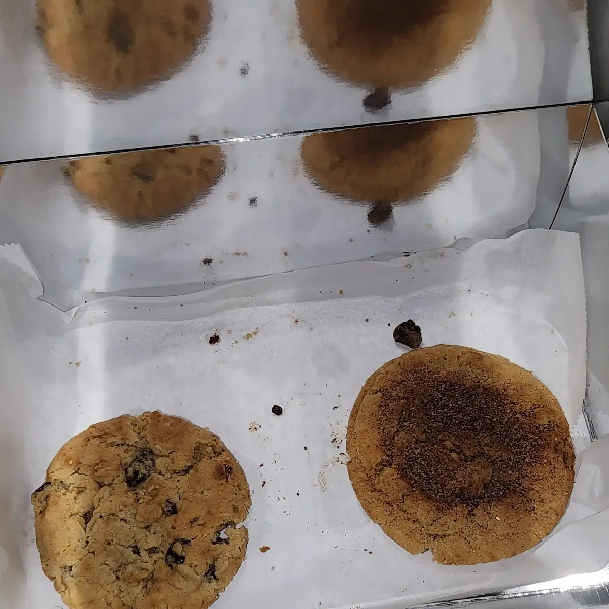 Snickerdoodle Cookie and Oatmeal Raisin Cookie