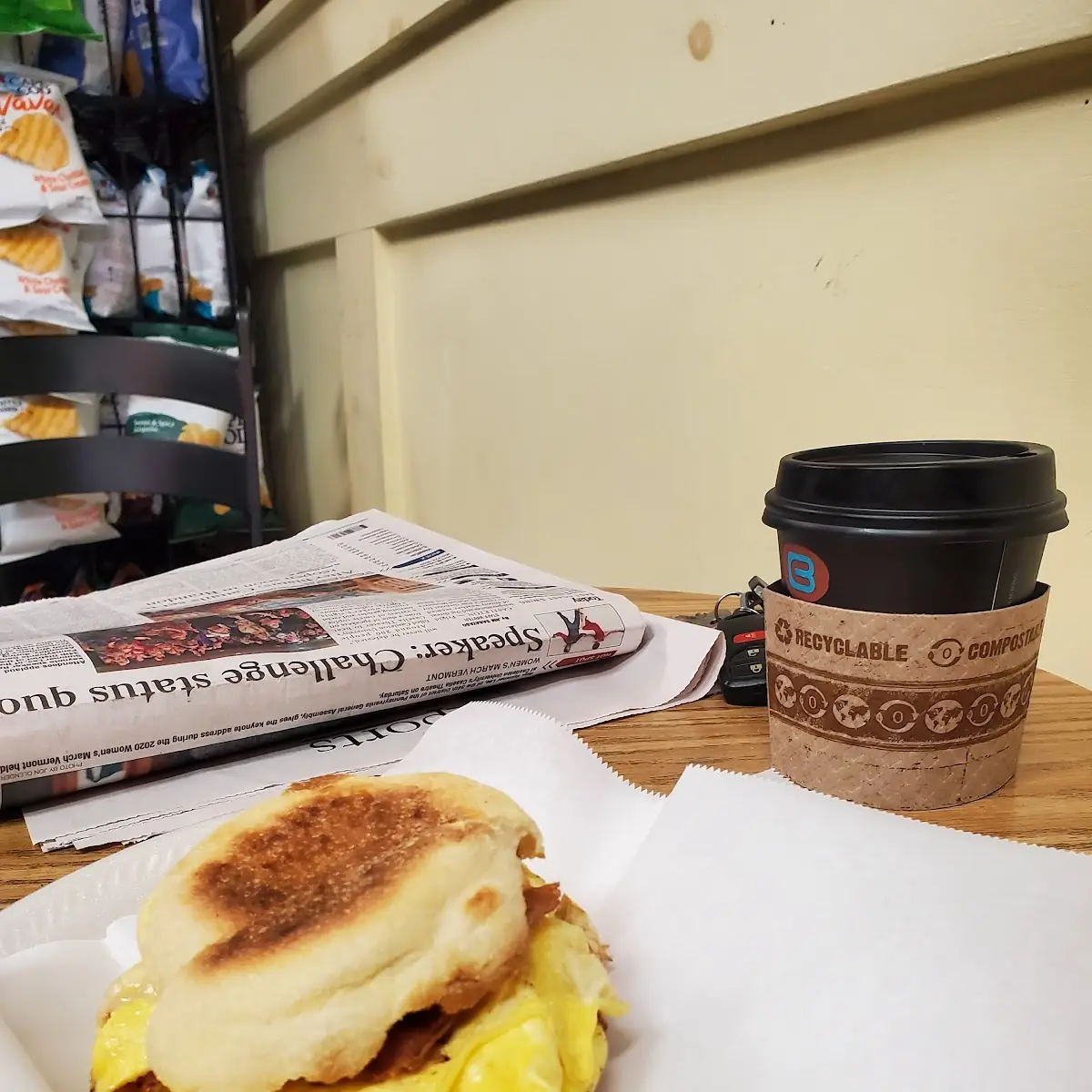 Bacon and Egg English Muffin