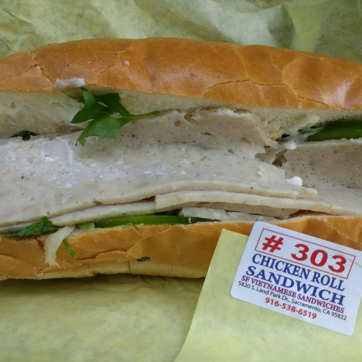 Chicken Roll Sandwich