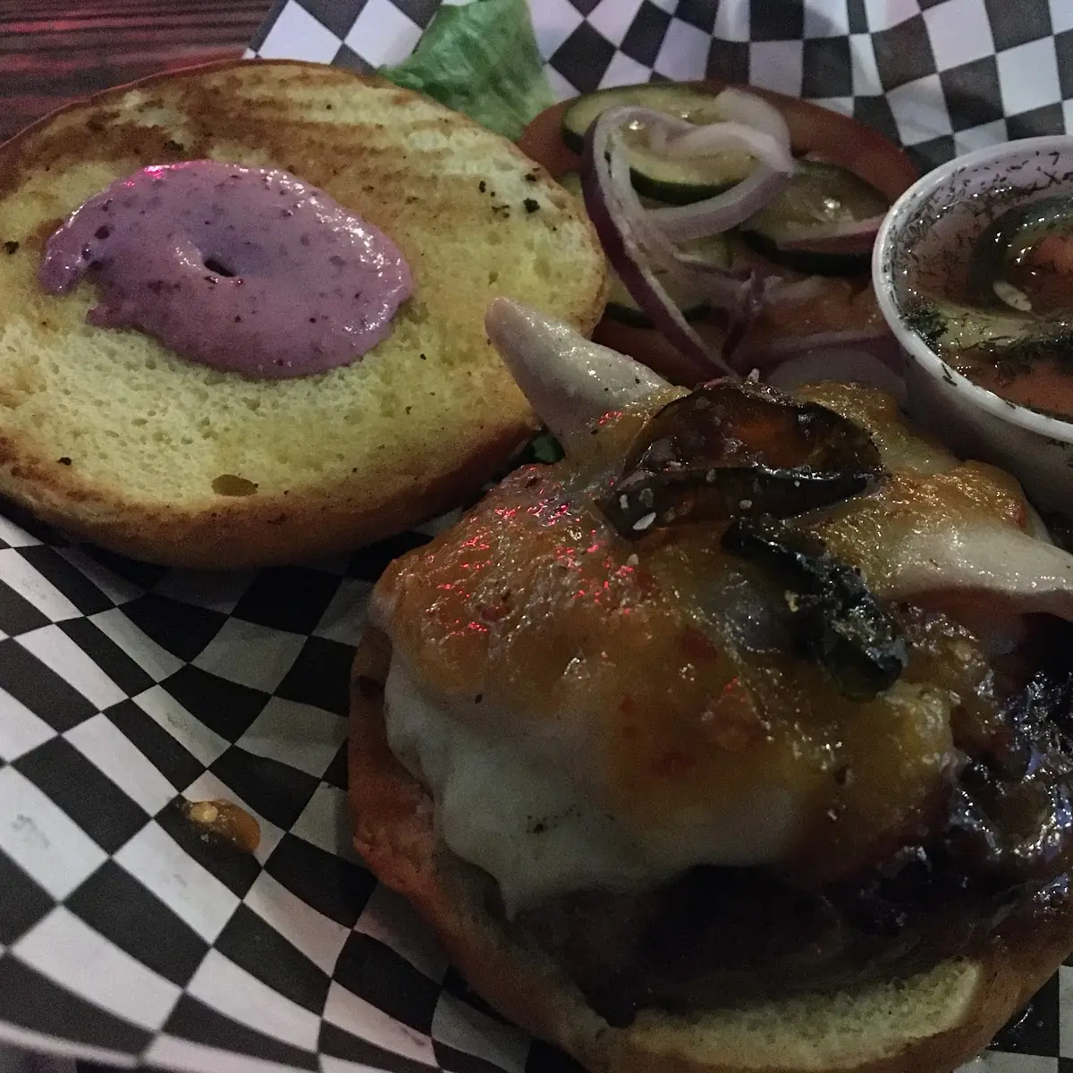 Just Peachy Burger