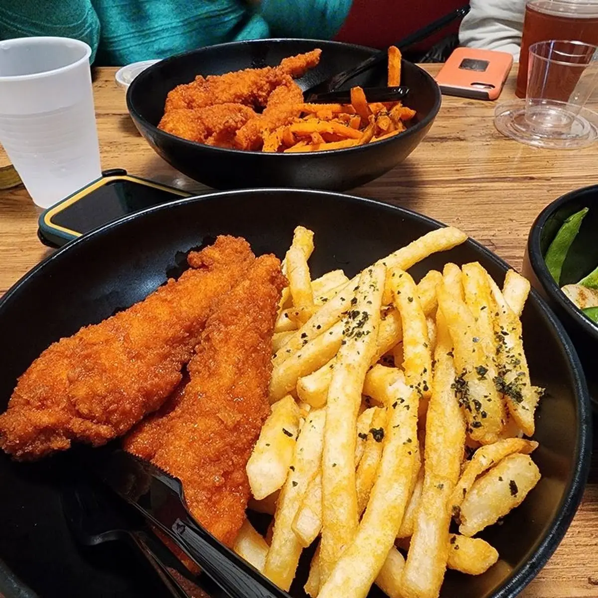 Fried Chicken with Fries