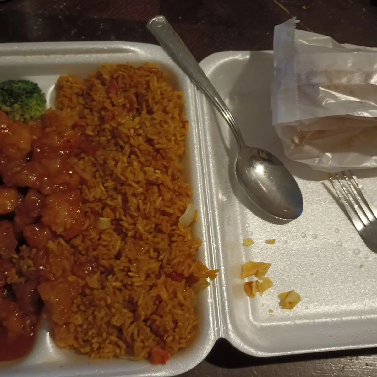 Orange Chicken Combination Dinner Portion
