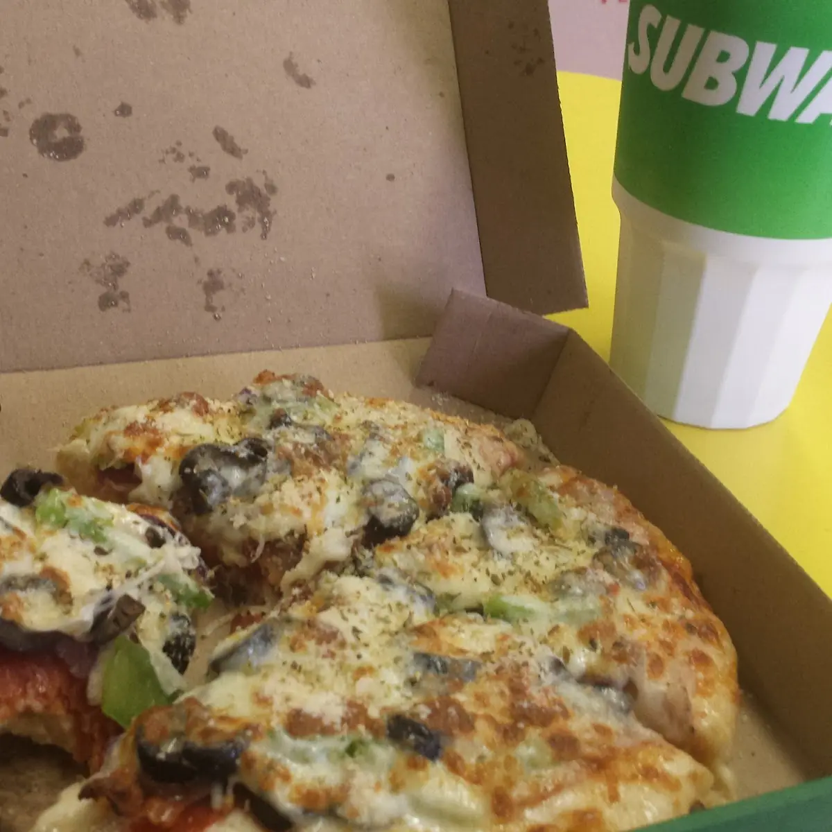 Subway Bacon and Pepperoni Pizza