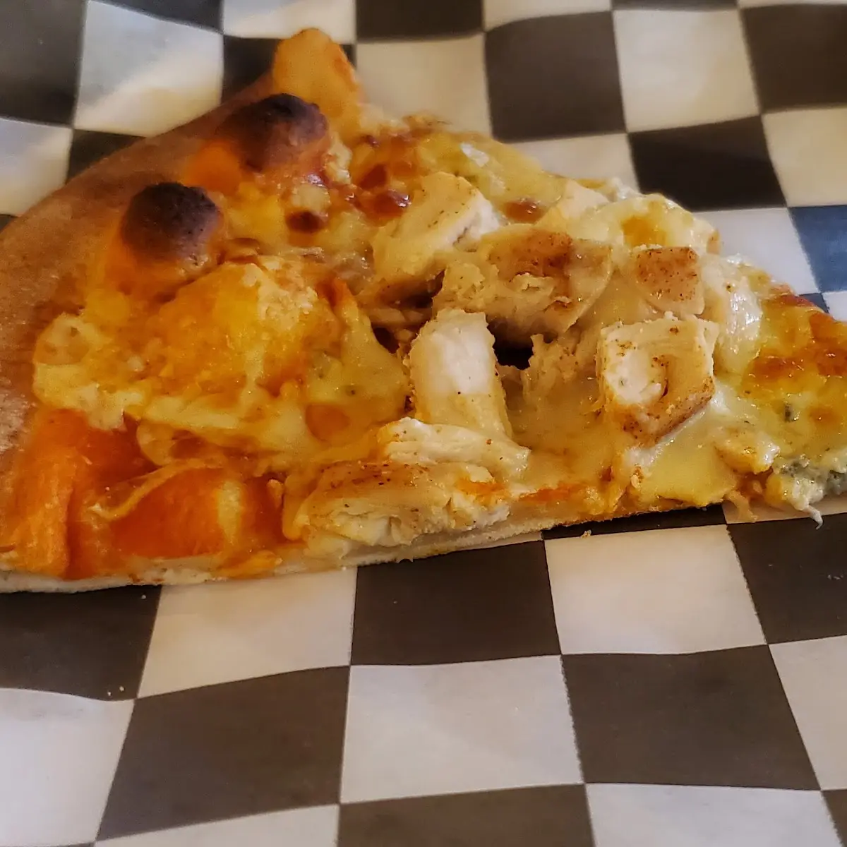 Buffalo Wing Bleu Cheese Pizza Slice