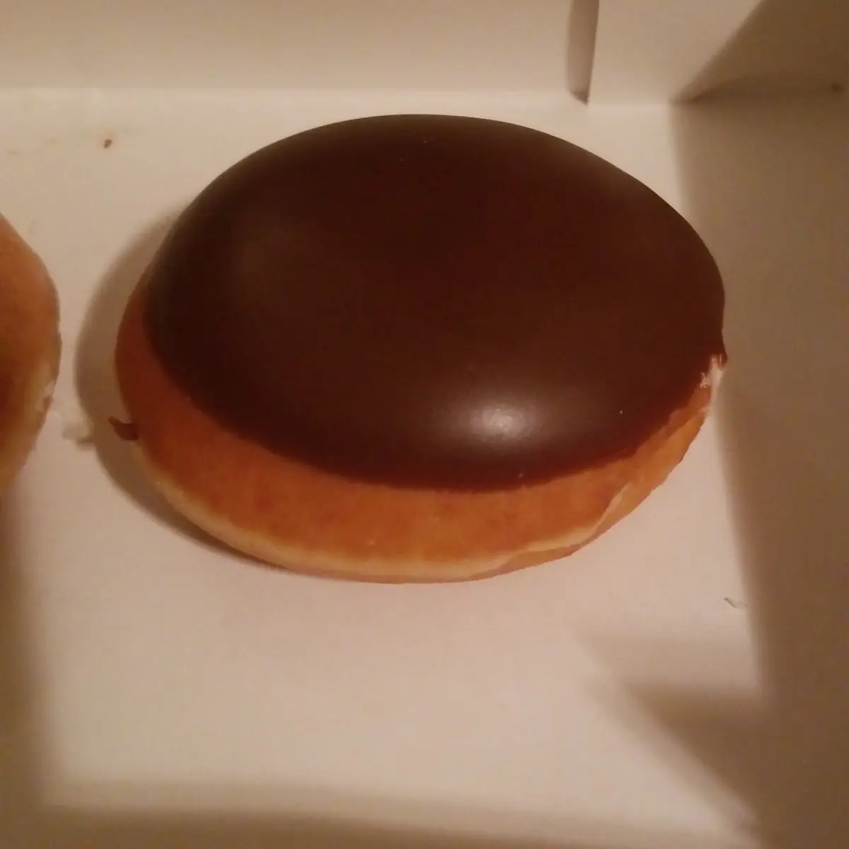 Chocolate Iced with Kreme Filled Donut