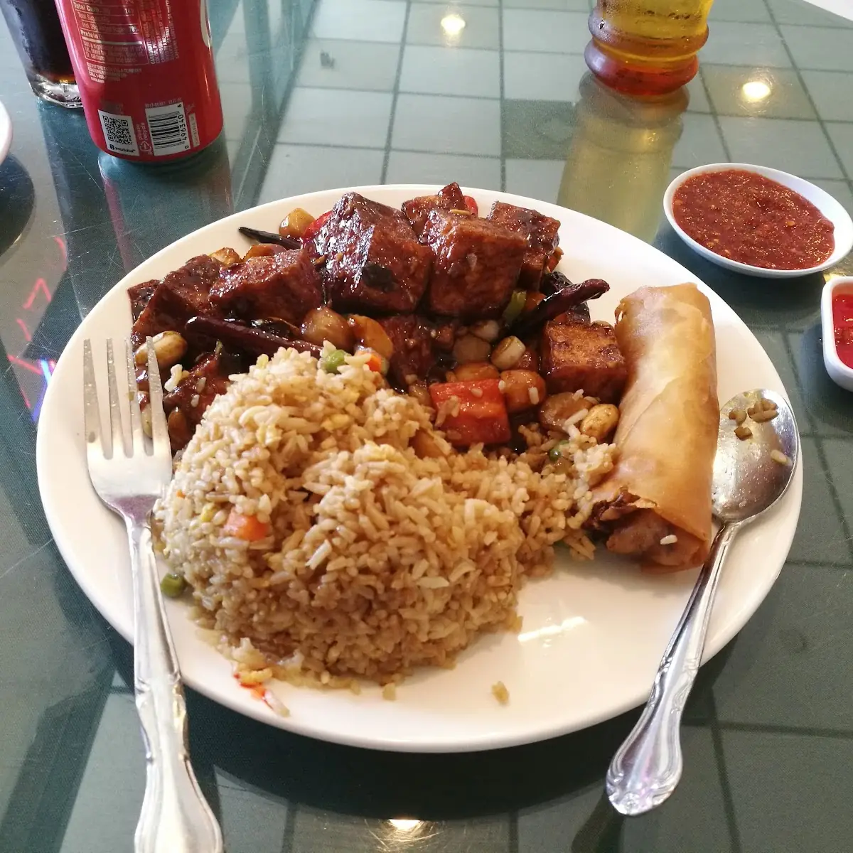 Veggie Fried Rice with Tofu