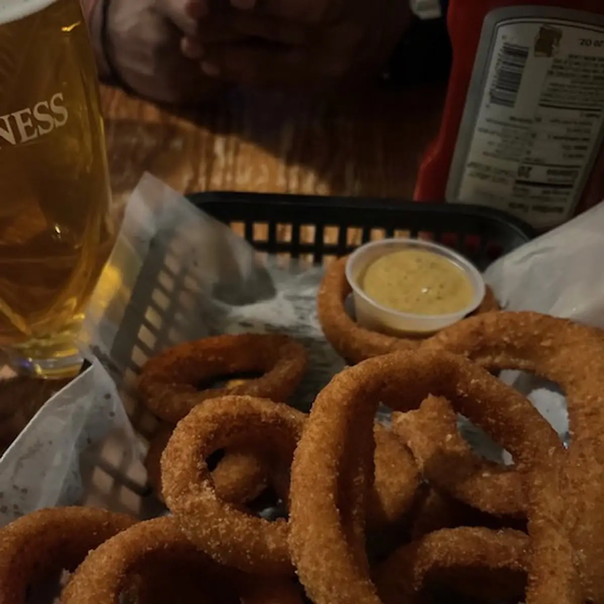 Onions Rings with Honey Mustard