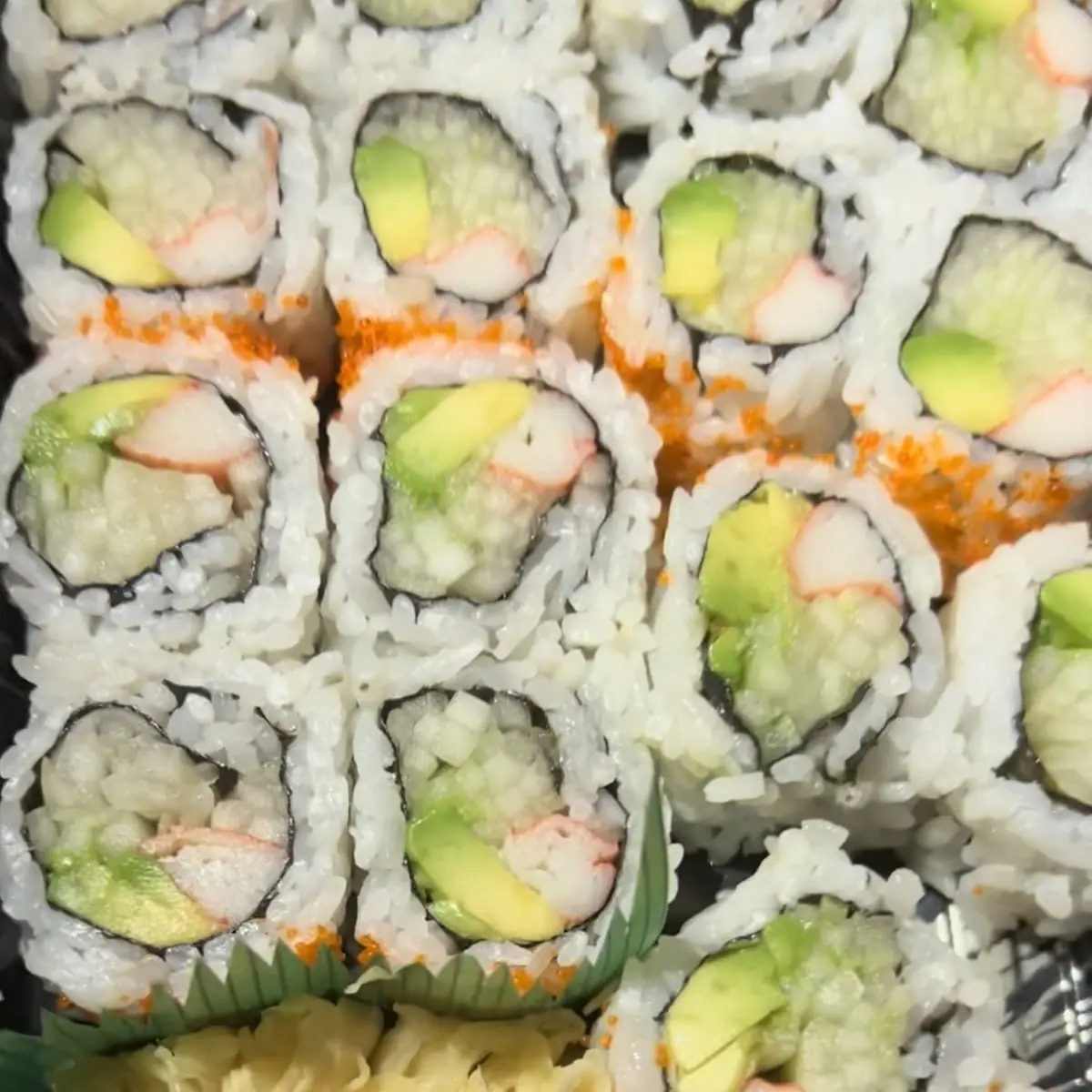 Avocado Cucumber Sushi Rice