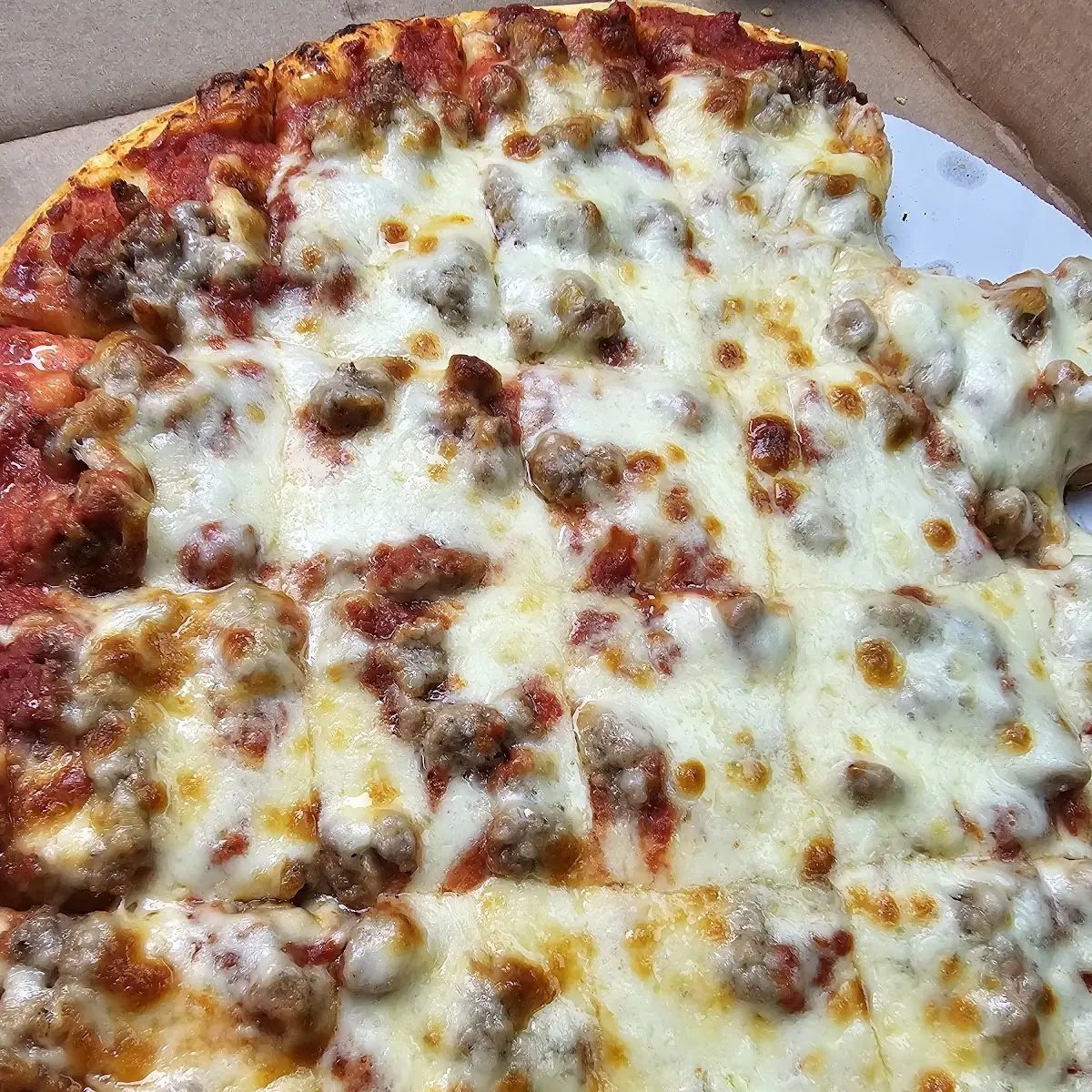 Beggars Sausage Pizza