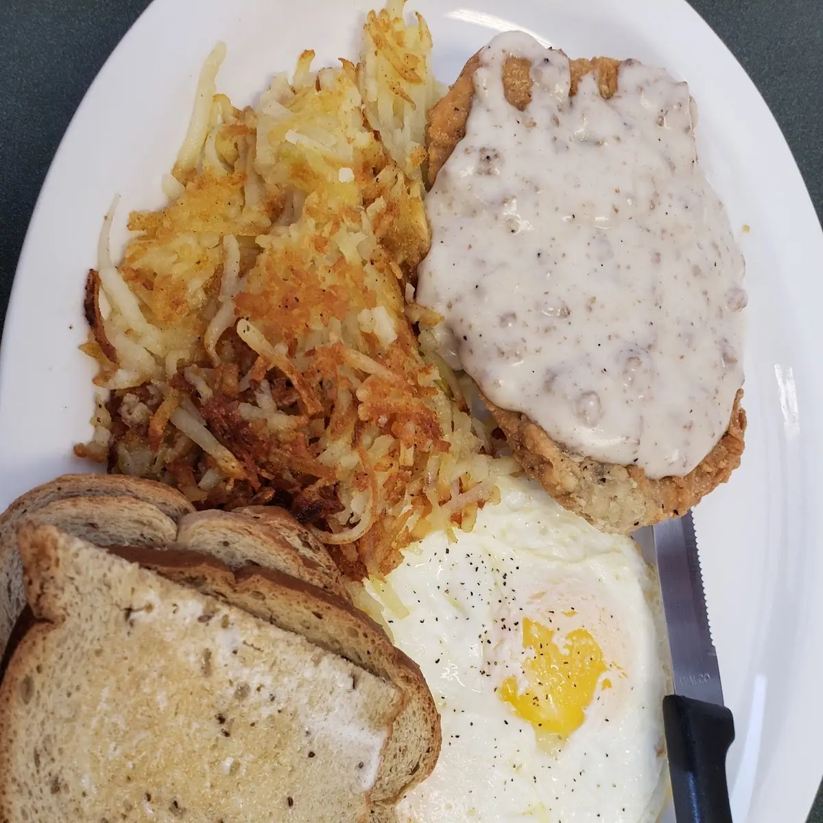 Chicken Fried Steak & Eggs