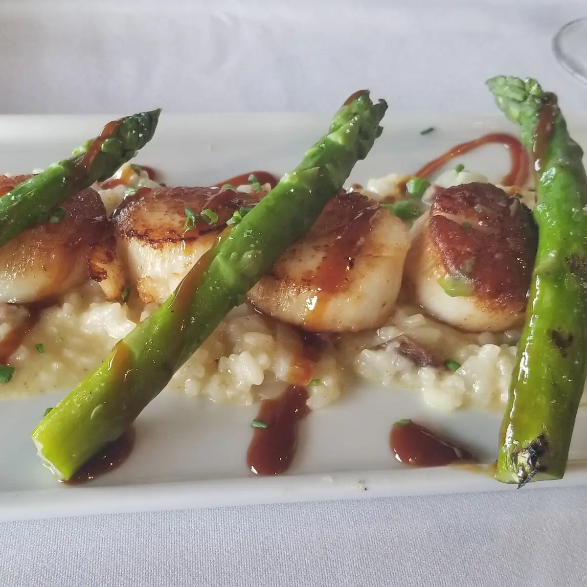 Pan Seared Scallops and Risotto