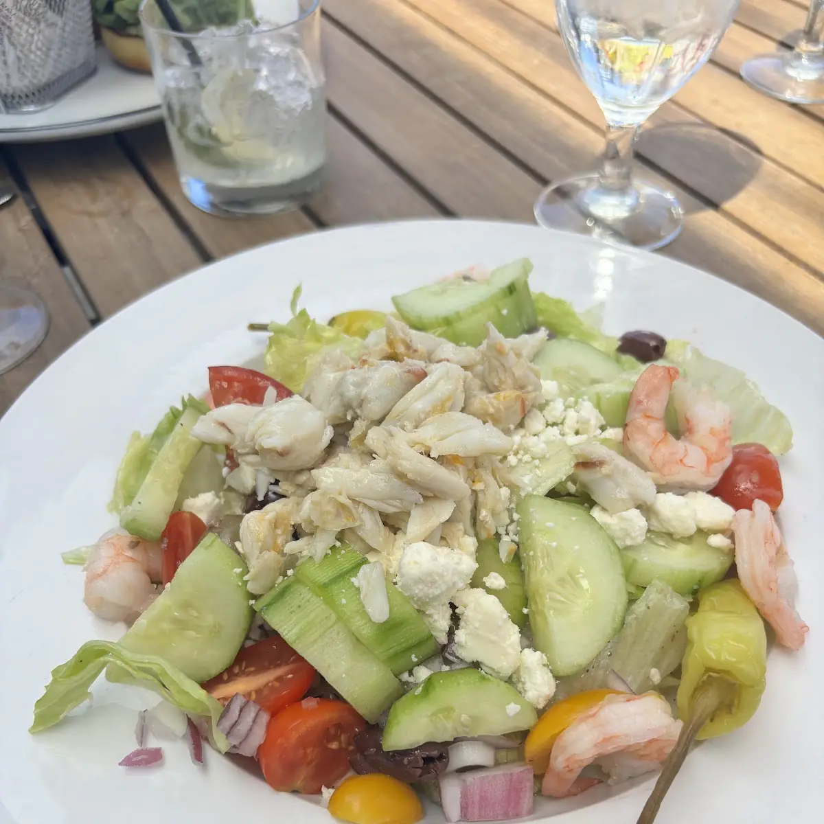 Seafood Greek Salad