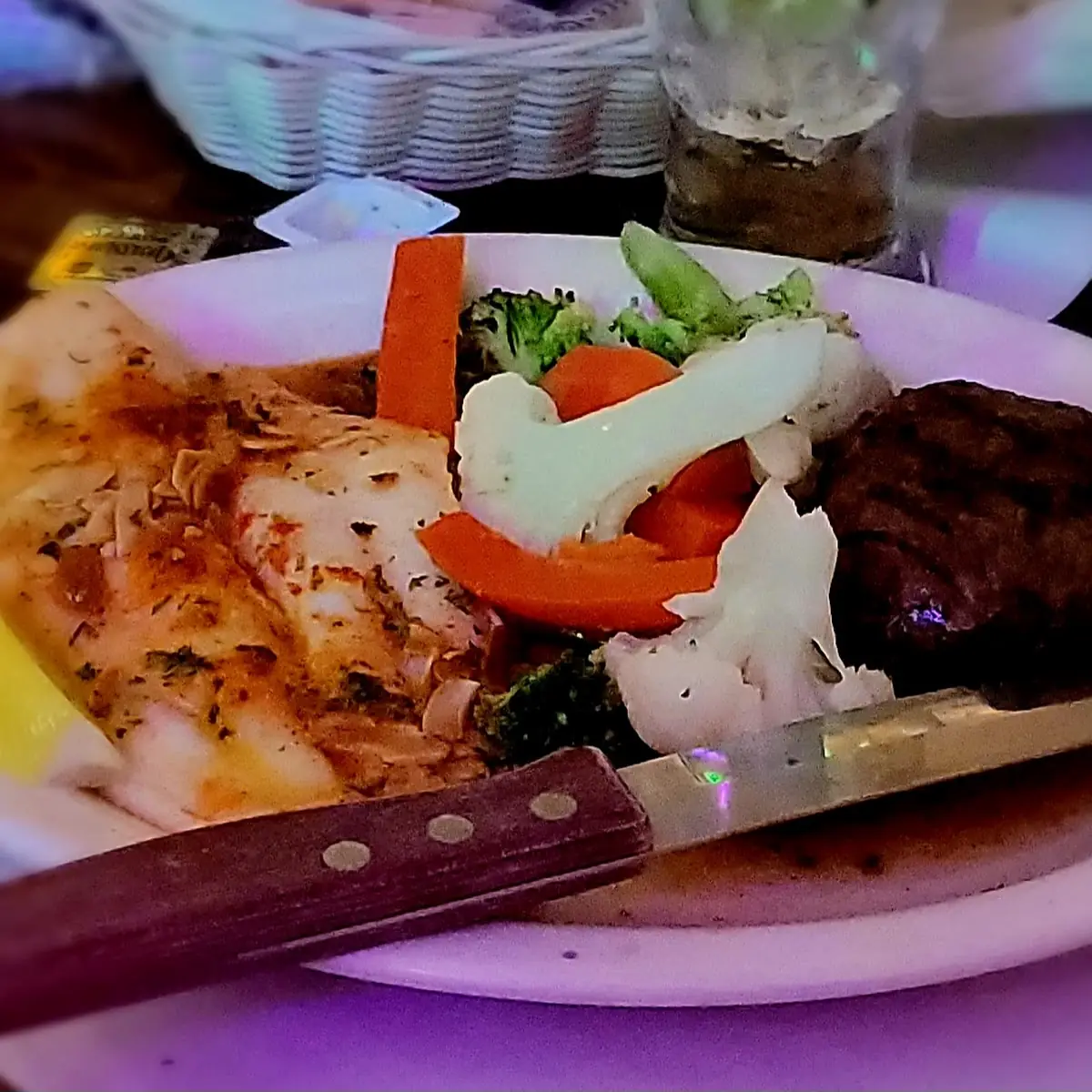 Char-Grilled Sea Bass