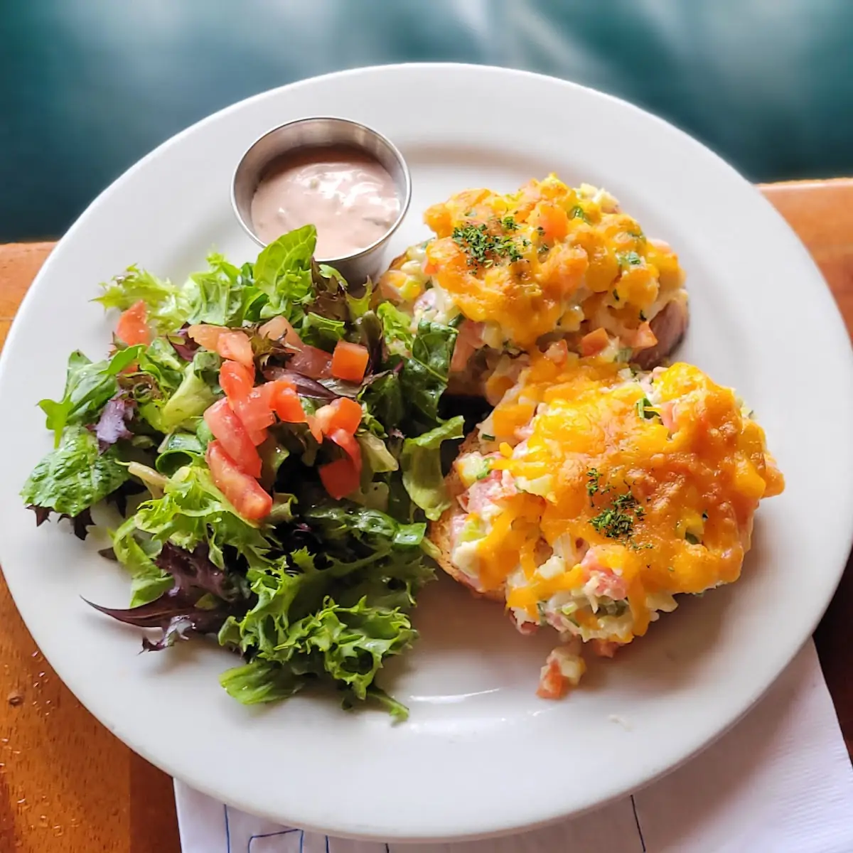 Open Faced Crab Sandwich Platter